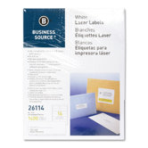 Mailing Labels, Laser, 1-1/3x4", 1400 per Pack, White