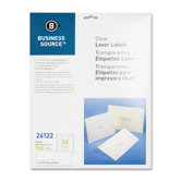 Mailing Labels, Laser, 1"x2-3/4", 750 per Pack, Clear