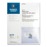 Block-Out Labels, Shipping, 2"x4", 250 per Pack, White