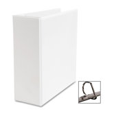 D-Ring Binder, w/ Pockets, 4" Capacity, White