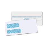 Double Window Envelopes,No. 9,3-7/8"x8-7/8",500 per Box,White