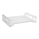 Stacking Tray, Side Load, Letter, Clear