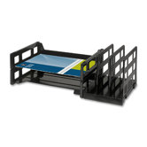 Vertical Organizer, 9-3/4"x3-3/4"x14-1/8", Black