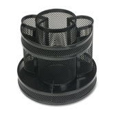 Rotary Organizer, Mesh, 6-5/8"x6-5/8"x6-5/8", Black