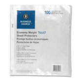 Sheet Protectors, Top Load, 3HP, 2.0mil, 11"x9", 100 per Pack, Clear