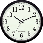 14" Classic Black Atomic Wall Clock