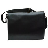 Leather Flap Messenger Bag