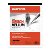 Vellum Pad, 50 Sheets, Acid-free, 8-1/2"x11", White
