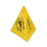 Tri-Cone Sign, Collapsible, 17-1/2"x17-1/2"x19", Yellow