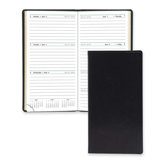 Bound Appointment Book,2 Pages Per Week,6-1/4"x3-3/8",BK, 2013