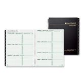 Recy 2PPW Wirebound Planner Refills, 2PPW, Notebook Size, 8-1/2"x11", Black Cover, 2013