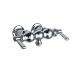 Wall Mount Service Sink Faucet with Double Metal Lever Handle
