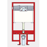 In Wall 0.9 GPF Tank System