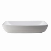 Classically Redefined Rectangular Vessel Sink in White