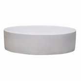 Classically Redefined Oval Vessel Sink in White