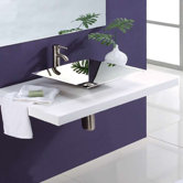 Square Vessel Sink in Polished Stainless Steel