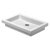 2nd Floor Above Counter Vanity Basin in White