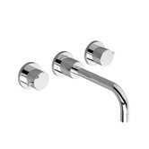 Borma Wall Mounted Bathroom Faucet with Double Lever Handles