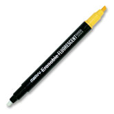 Highlighter, Erasable, Chisel Tip, Fluorescent Yellow