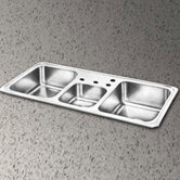 Celebrity 43" x 22" Triple Bowl Sink Set