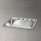 Pacemaker 25" x 21.25" Single Bowl Sink Set