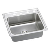 Gourmet 22" x 19.5" Single Bowl Kitchen Sink