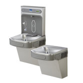 EZH2O ADA Compliant 2 Station Drinking Fountain with Bottle Filling Station