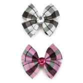 Gingham Taffeta Dog Bow Canister (36 Bows)