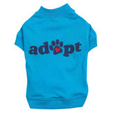 Adopt Tee Blue Dog Tee Apparel in Blue