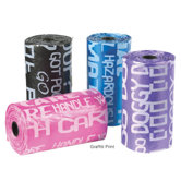 Dog Waste Bags Eight Rolls in Multi Graffiti