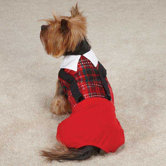 Yuletide Tartan Dog Jumper