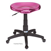 Metallic Contoured Grooming Stool