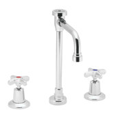 Commander Widespread Bathroom Faucet with Double Cross Handles