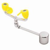 Eyesaver Deck Mounted Eyewash Faucet with Aerated Sprays and Swing Activator
