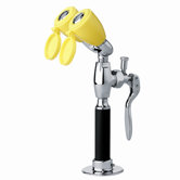 Eyesaver Deck Mounted Drench Hose / Eyewash with Sprays, Stay Open Valve