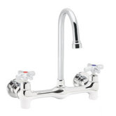 Commander Wall Mounted Faucet with Double Cross Handles