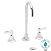 Commander Double Handle Widespread Bathroom Faucet
