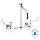 Commander Double Handle Wall Mount Thru/back Faucet