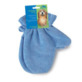 MicroFiber Dog and Cat Gloves in Blue (Pack of 2)