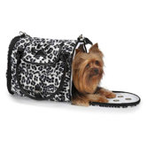 Snow Leopard Pet Carrier n Black
