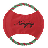 Naughty and Nice Rope Flyer Dog Toy