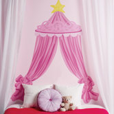 Pink Canopy Headboard Vinyl Peel and Stick Mural