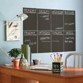 Slate Gray Chalkboard - 4 Sheet Vinyl Peel and Stick
