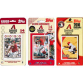 MLB 3 Different Licensed Trading Card Team Set