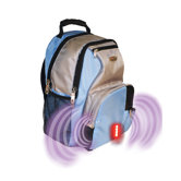 Built-in Alarm School Backpack in Blue & Grey