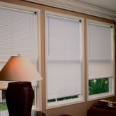 1" Premium Room Darkening Mini Blinds in White
