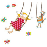 Ludo Swing Girl Wall Decal