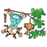 Ludo Lou and Kiki Wall Decal