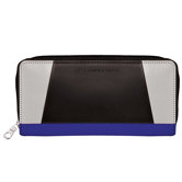 Color Block Zipper Wallet