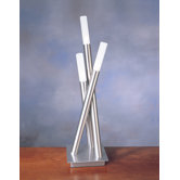 Cavelleto Three Light Table Lamp in Brushed Aluminum